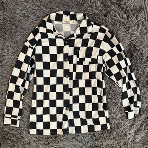 SOFT Checkered Oversized Button Down